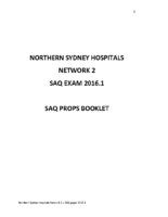 Northern Sydney Hospitals 2016.1 Props